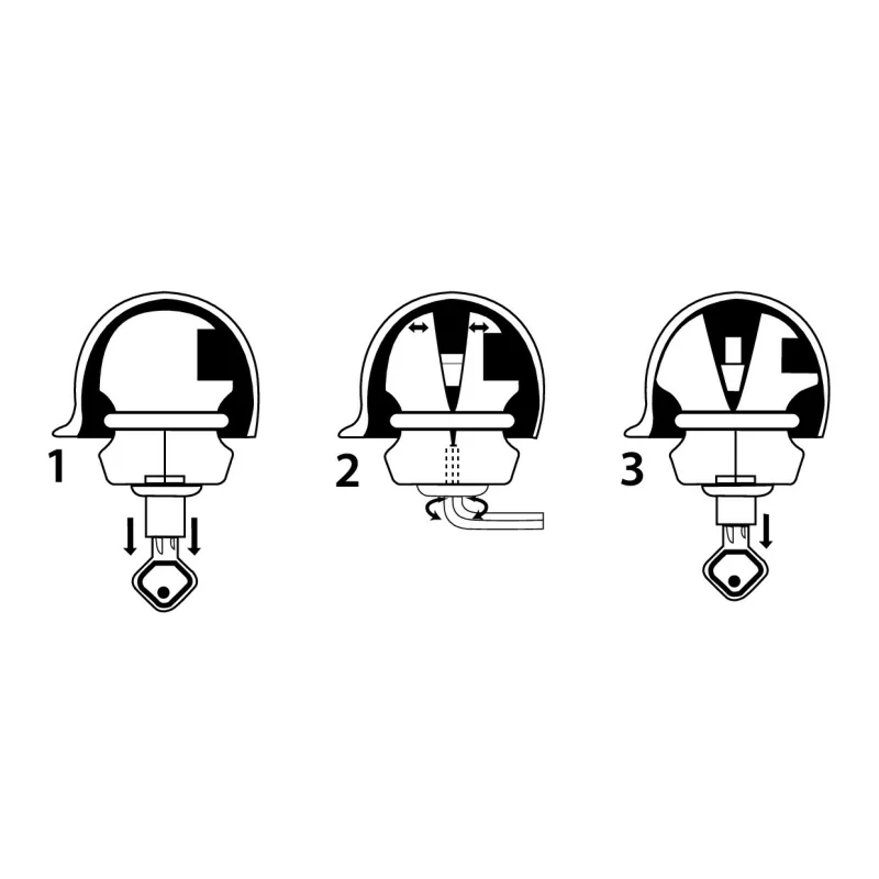 Antifurt remorcă universal pentru nucă de cârlig Ø50 mm, cu 2 chei