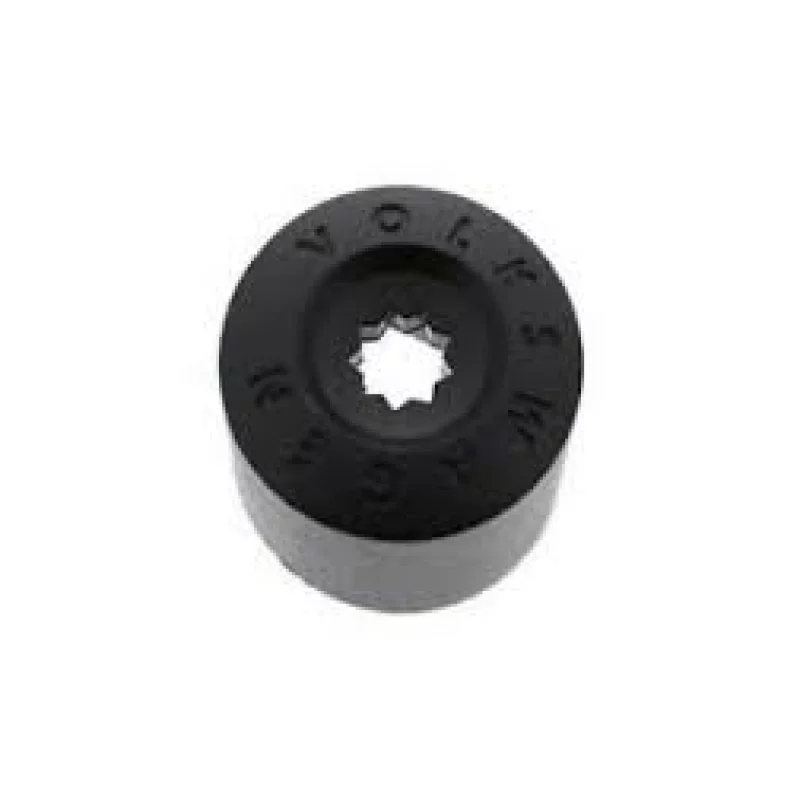 Capac prezon roată VW 17 mm negru rotund, protecție șurub jantă