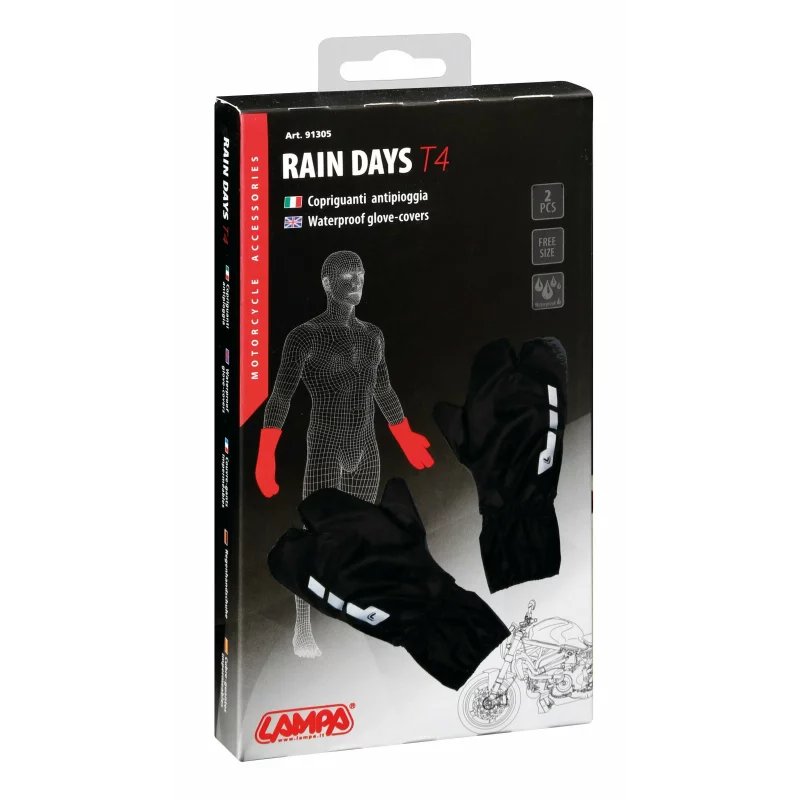 Huse impermeabile universale pentru manusi moto Rain-Days T4