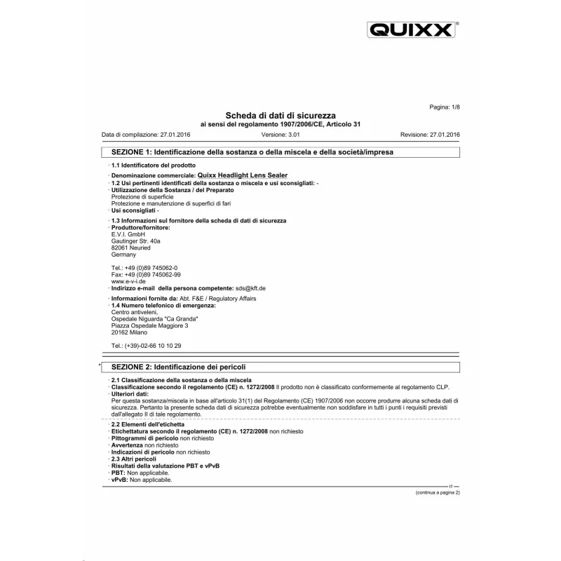 Kit restaurare faruri Quixx cu polish, finisare si protectie durabila