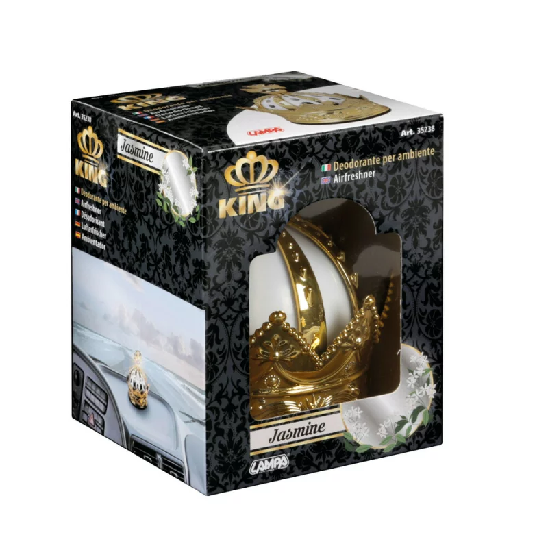 Odorizant auto King cu parfum de Iasomie, 50 ml, intensitate reglabila