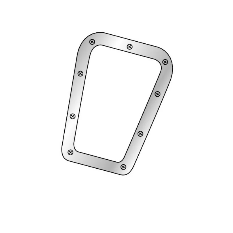 Ornament crom aluminiu pentru burduf schimbător VW Golf II, model T