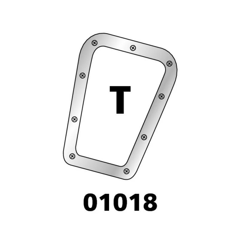 Ornament crom aluminiu pentru burduf schimbător VW Golf II, model T