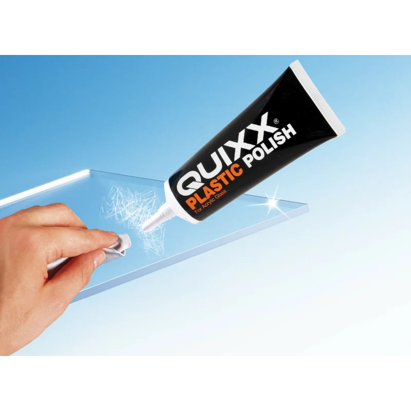 Pasta polish pentru acril si plexiglas Quixx, 50 g, pentru zgarieturi fine
