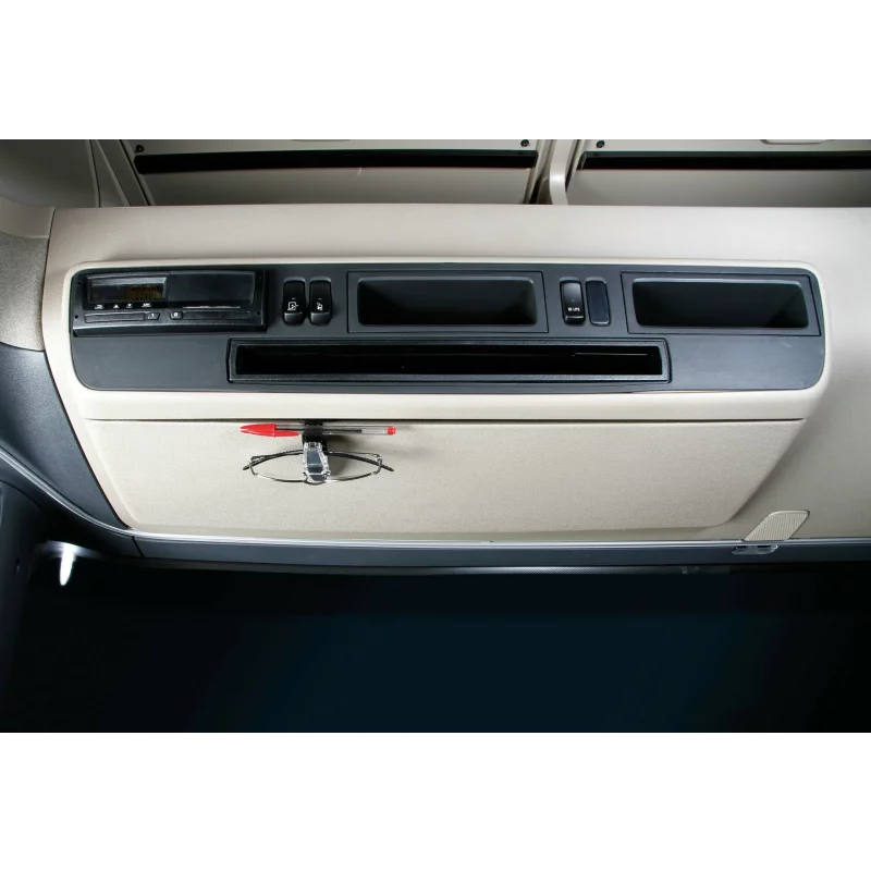 Suport dublu pentru ochelari auto Lampa Dyke, cu prindere pe parasolar