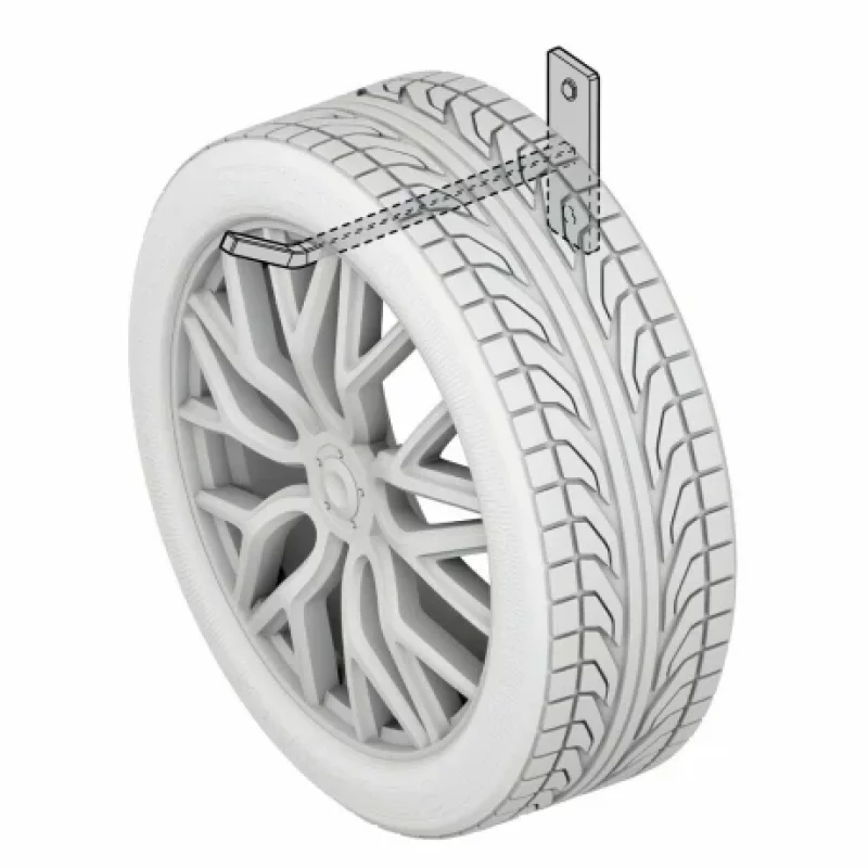 Suporti perete pentru anvelope si jante 4buc