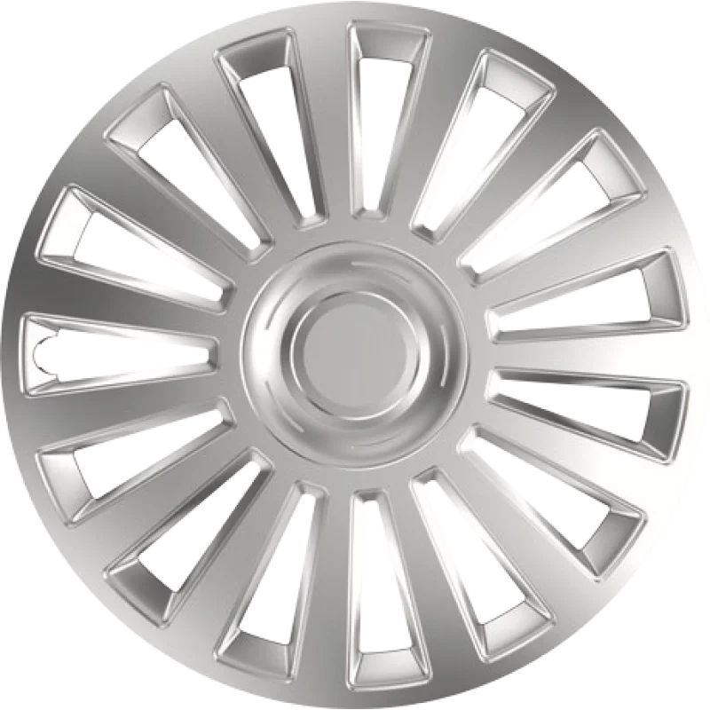 Capace roti auto Luxury 13 inch argintii, set 4 buc, ABS rezistent