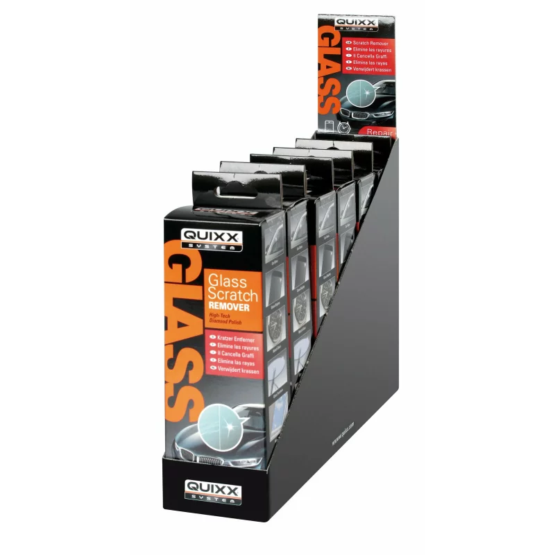 Kit Quixx pentru îndepărtarea zgârieturilor de pe sticlă auto și geamuri