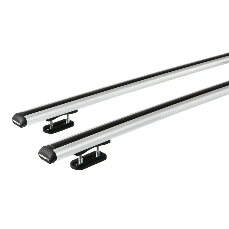 Set bare portbagaj auto din aluminiu Kuma M, 122 cm, pentru bare longitudinale
