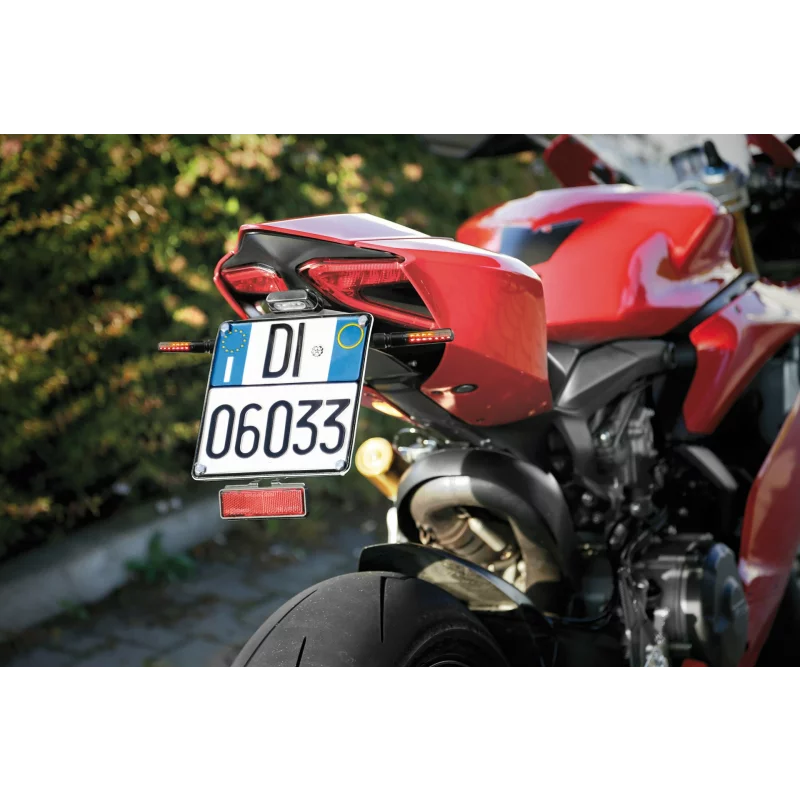 Lampi semnalizare LED secventiale 12V spate cu pozitie/frana Line SQ, set 2 buc