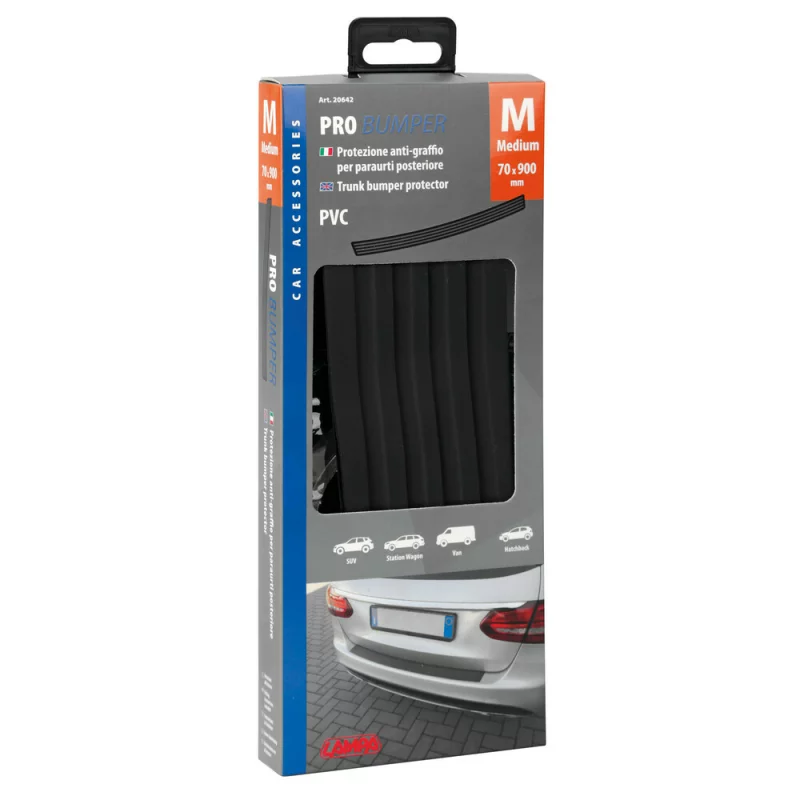 Ornament protecție portbagaj universal negru din PVC 70x900 mm