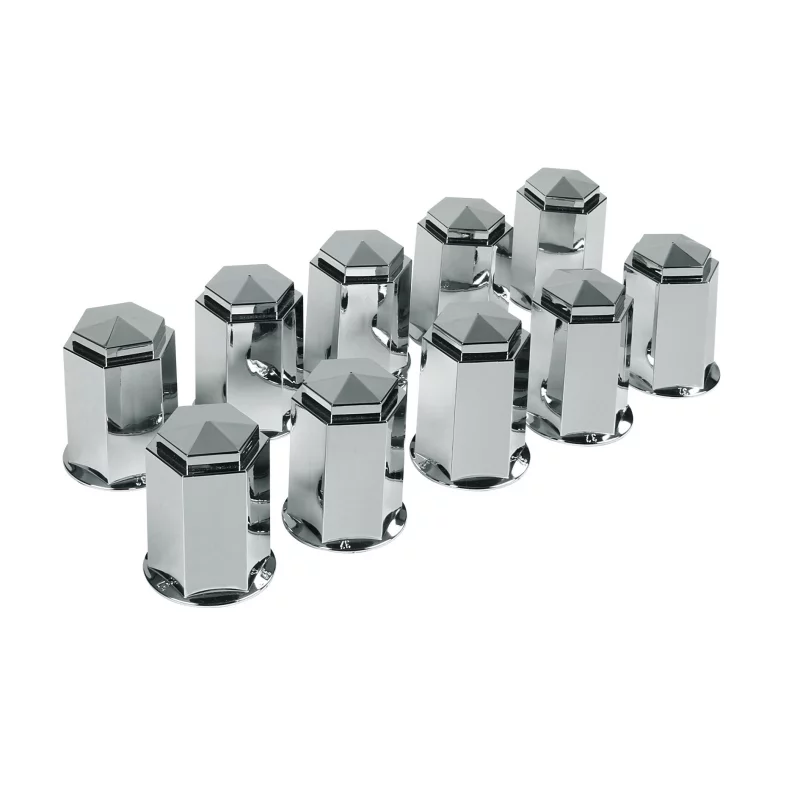 Capace prezoane camion din ABS 32 mm crom, set 10 bucati