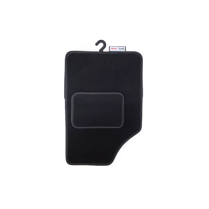 Covorase auto universale din mocheta Amio TEX-1, set 4 piese, negre