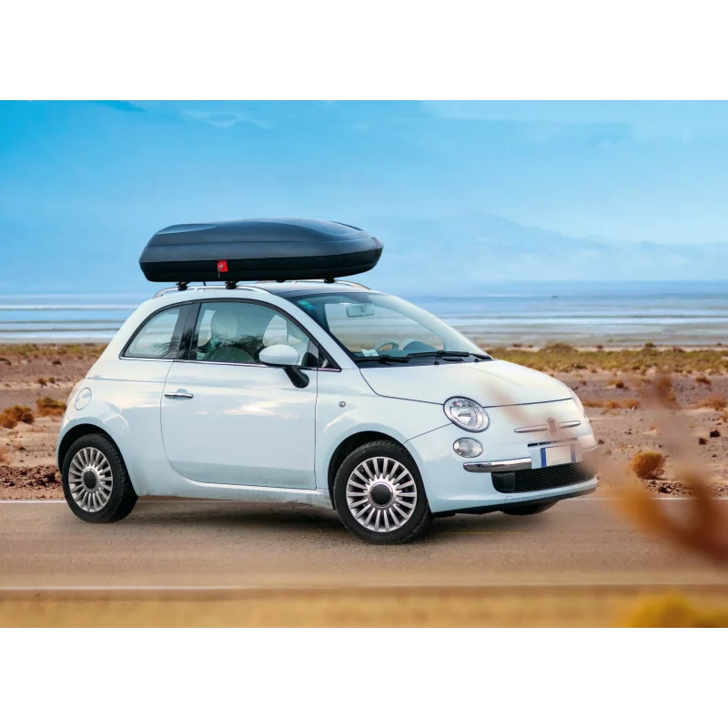 Cutie portbagaj plafon 320L Grand-Prix din polipropilena, carbon negru