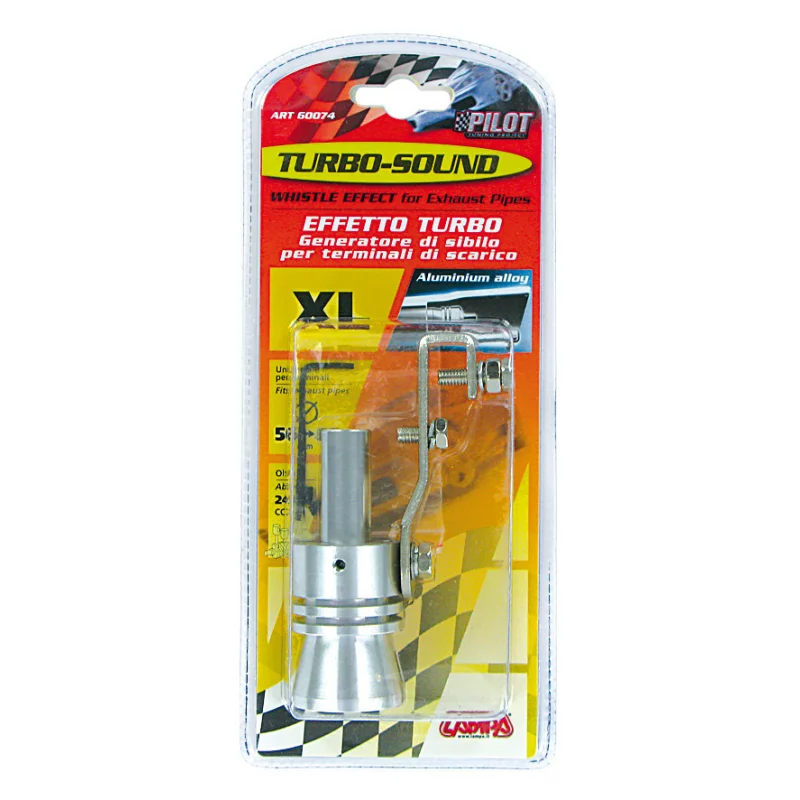 Fluier pentru eșapament Turbo Sound XL din aluminiu, 58-85 mm