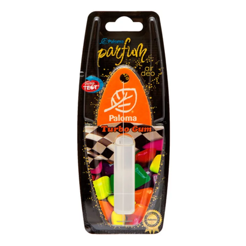 Odorizant auto lichid Paloma Turbo Gum 5 ml, parfum intens
