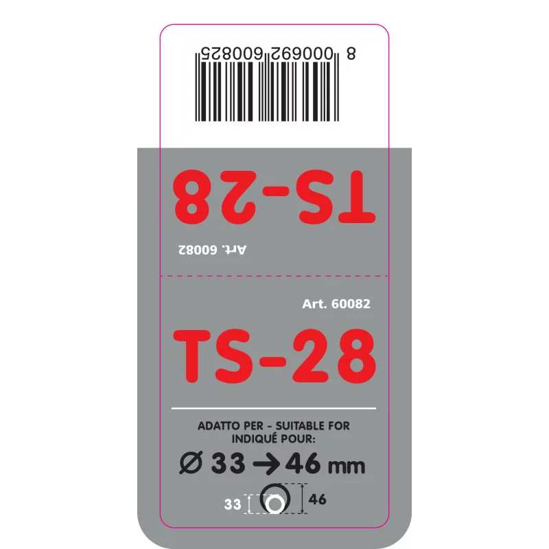 Ornament toba esapament TS-28 din inox lustruit, compatibil 33-46 mm