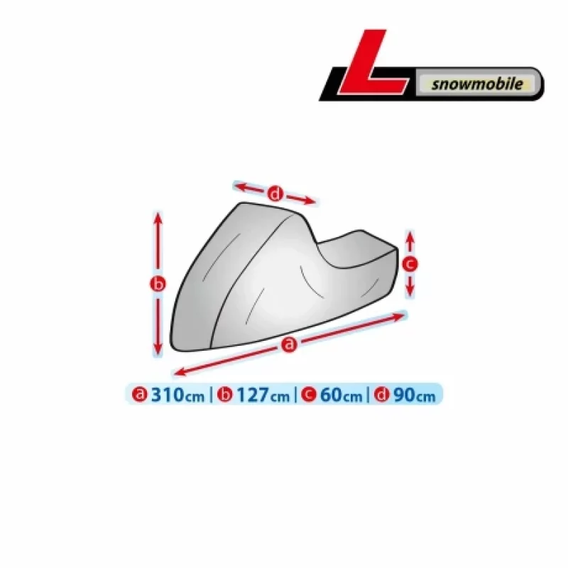 Prelată protectie snowmobil Mobile Garage L, impermeabilă, 310x90x127 cm