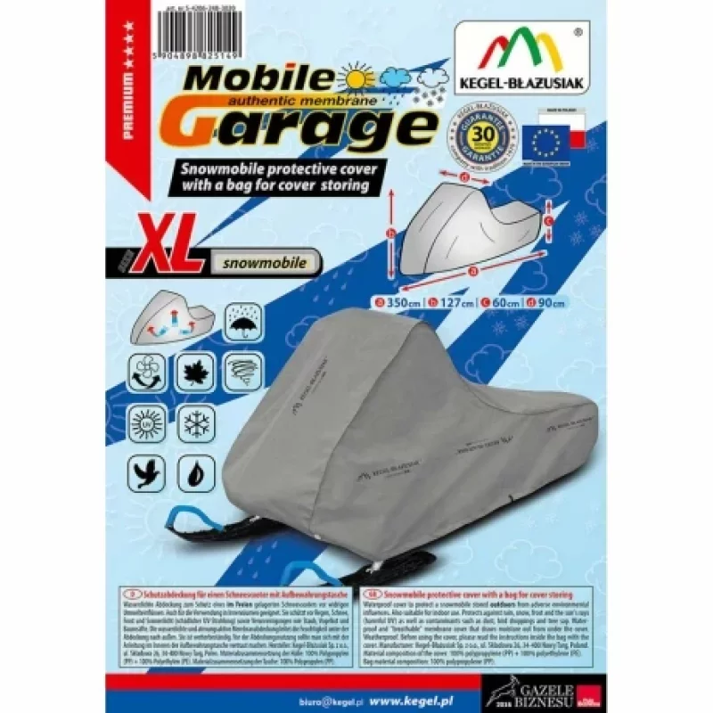 Prelată impermeabilă pentru snowmobil Mobile Garage XL 350x90x127 cm