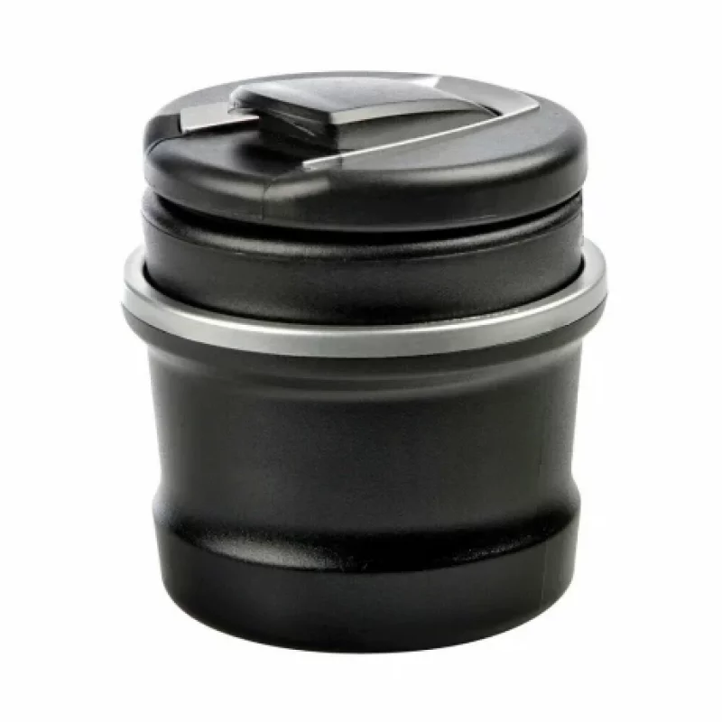 Scrumieră auto iluminată cu LED, capac și bază detașabilă, 85x95 mm