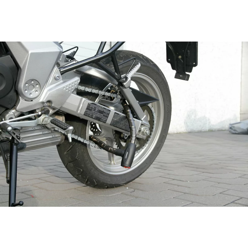 Antifurt cu cablu din otel calit, acoperit cu plastic, 24 mm x 80 cm