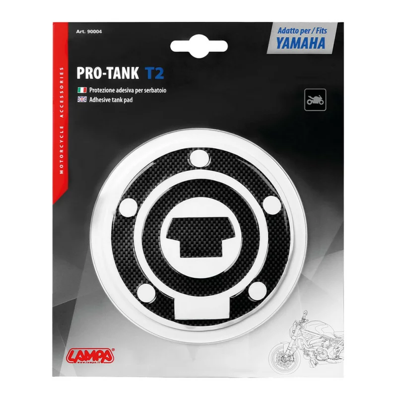 Autocolant protector buson rezervor motocicleta Yamaha carbon, 5 gauri