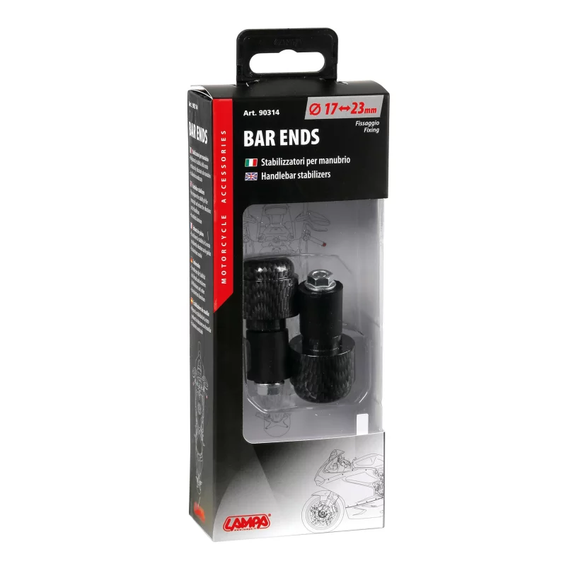 Capete ghidon moto universale SU-14, finisaj carbon, set 2 buc