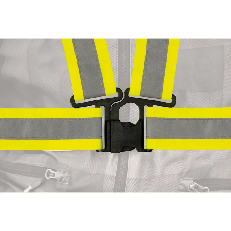Ham reflectorizant reglabil X-Belt galben, omologat EN13356, universal
