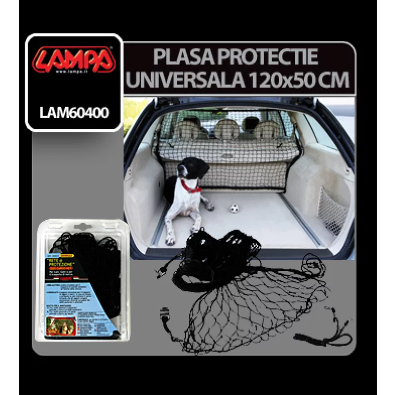 Plasa protectie auto universala pentru bagaje 120x50 cm