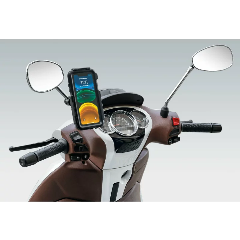 Suport telefon pentru oglindă retrovizoare moto Opti Mirror compatibil Opti Case
