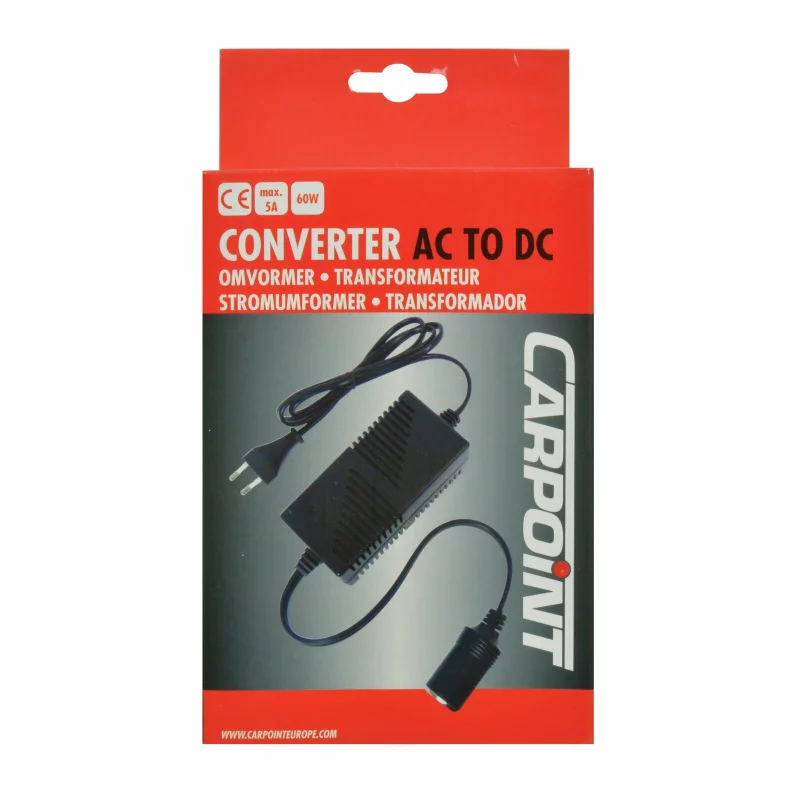 Transformator 220V la 12V 60W max. 5A cu priza bricheta Carpoint