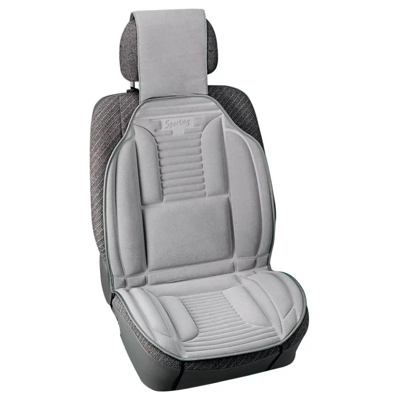 Husă scaun auto Sporting gri cu suport lombar, 1 bucată, Lampa