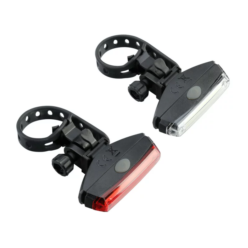 Set lumini LED pentru bicicleta Ilumia, far fata si stop spate