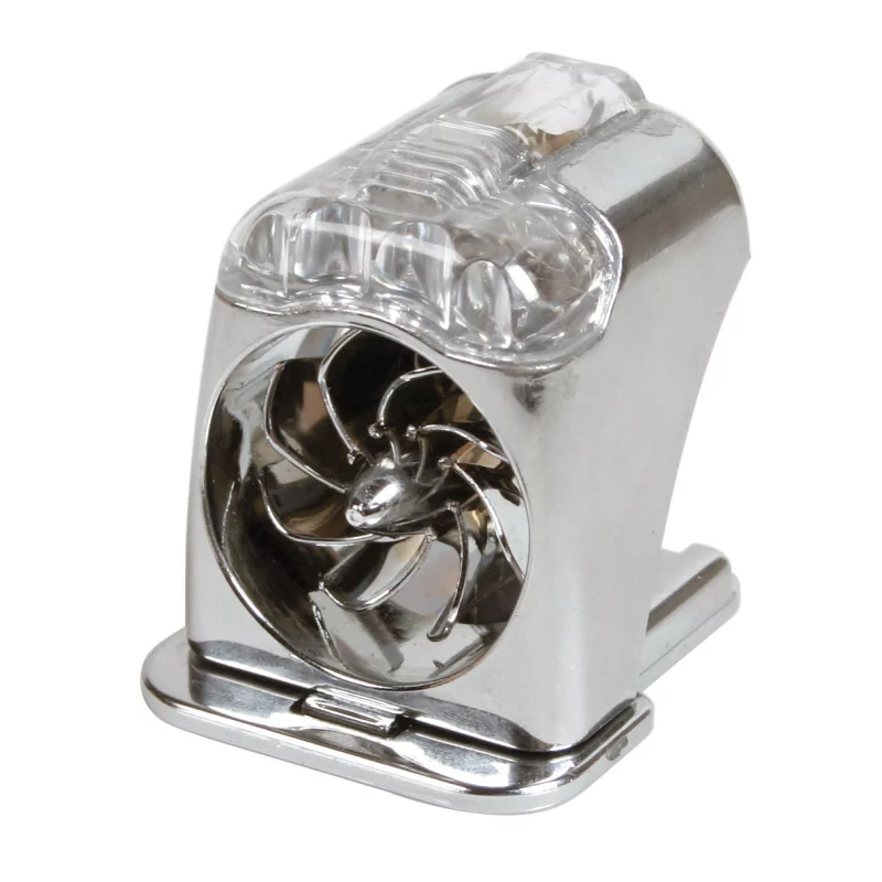 Turbina aeroled auto albastră cu 3 LED-uri, fără baterii, impermeabilă