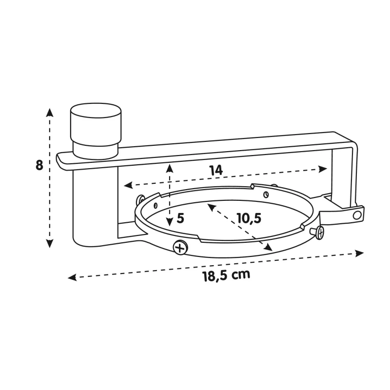 Antifurt combustibil pentru camion T-Block Ø 80 mm cu închidere pe cheie