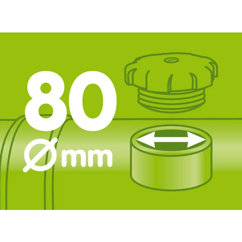 Antifurt combustibil pentru camion T-Block Ø 80 mm cu închidere pe cheie