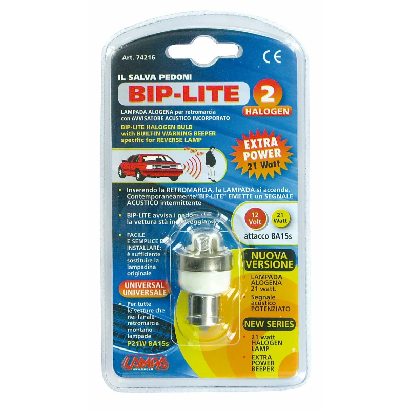 Avertizor sonor pentru mers inapoi 12V cu bec halogen 21W Lampa