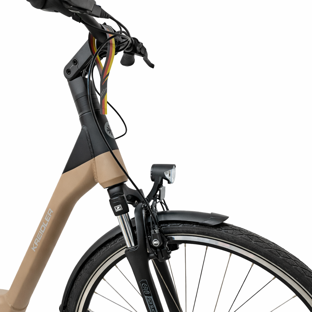 Bicicleta electrica Oras Kreidler Lady - 28 inch, M, Crem Ultimate FactoryBikes