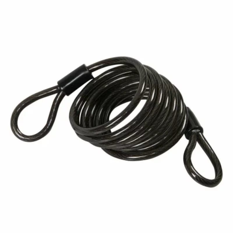 Cablu antifurt pentru bicicleta No-Ride, 160 cm, diametru 6 mm, negru