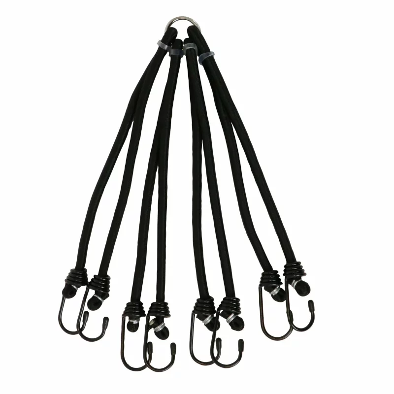 Cordon elastic Spider cu 8 brațe și cârlige, 8 mm, 30-55 cm