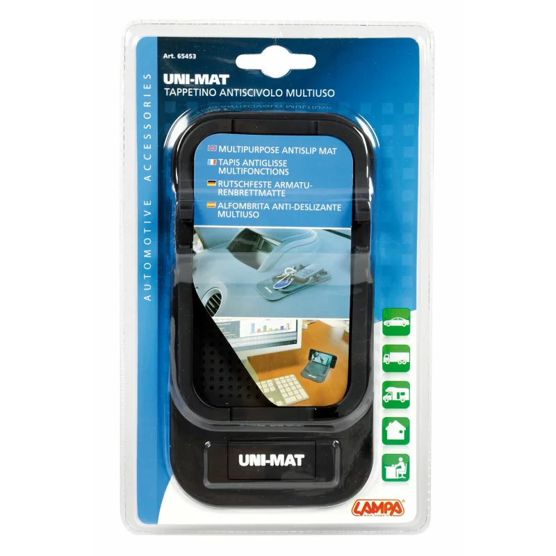 Covoras antialunecare pentru bord auto cu suport telefon Uni-Mat 185x95 mm