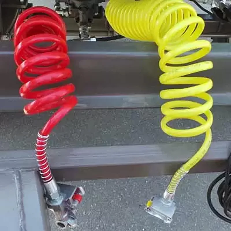 Cuplă aer pneumatică cu supapă 16 mm Kamar tata roșie pentru tractor