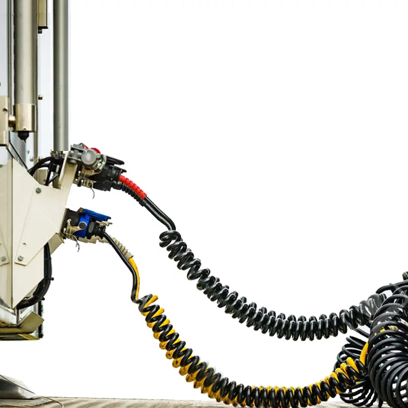 Cuplă aer pneumatică cu supapă 22 mm Kamar tata roșie pentru tractor