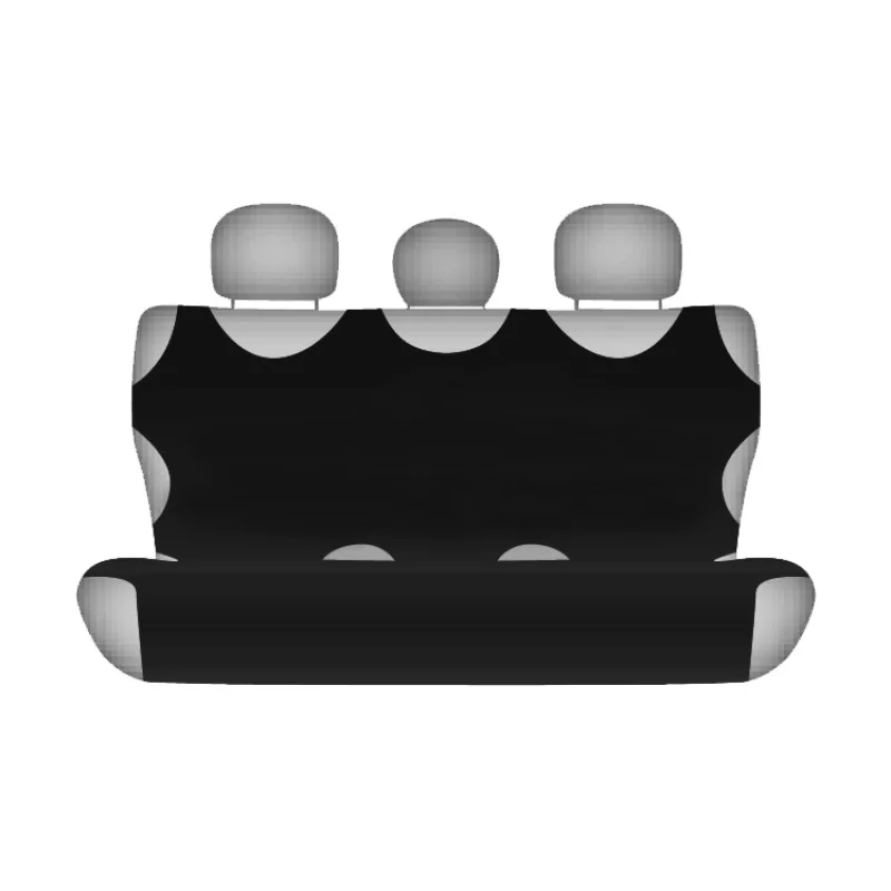 Huse bancheta spate tip maieu negre, set 2 buc, bumbac, universale