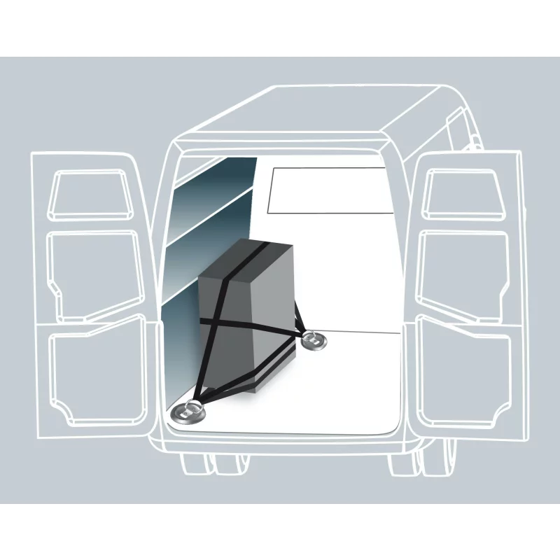 Inele de fixare marfa set 2 bucati, otel zincat, capacitate 200 kg