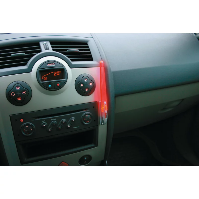 Lampa LED interior auto 12V rosie, brat reglabil si baza adeziva