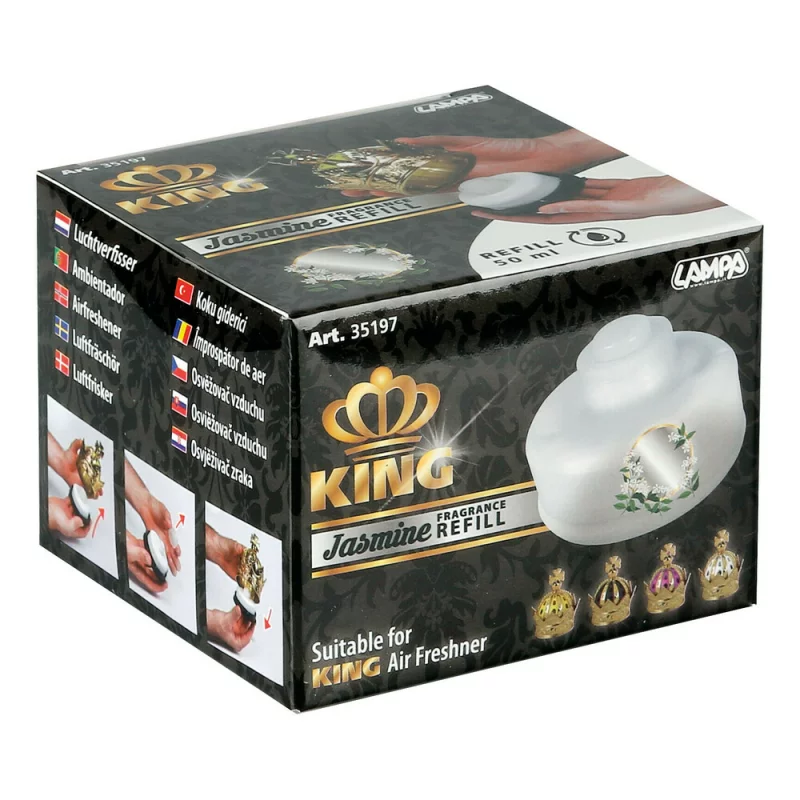 Rezervă odorizant auto King 50 ml cu parfum de iasomie