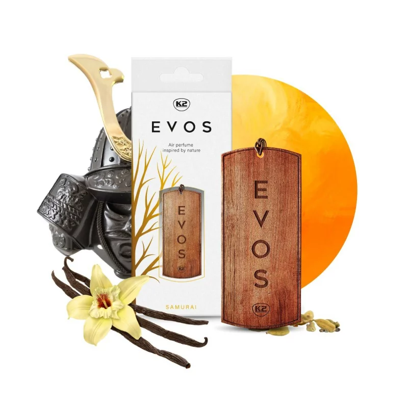 Odorizant auto din lemn K2 Evos Samurai, parfum persistent