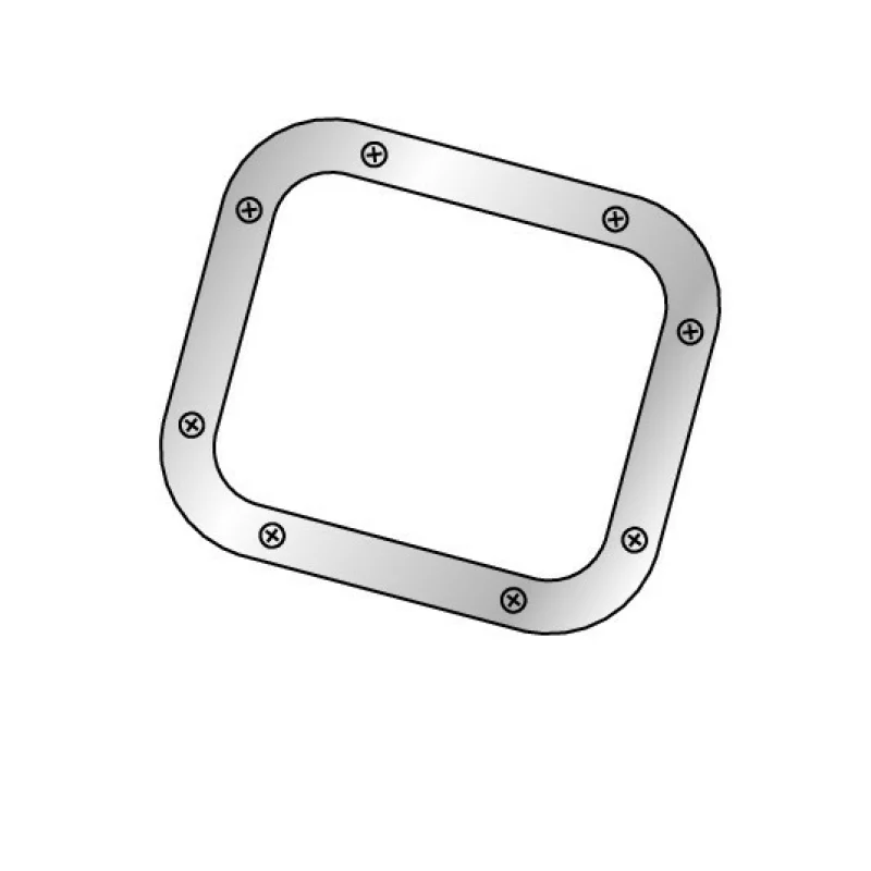 Ornament cromat din aluminiu pentru burduf schimbător auto, model L