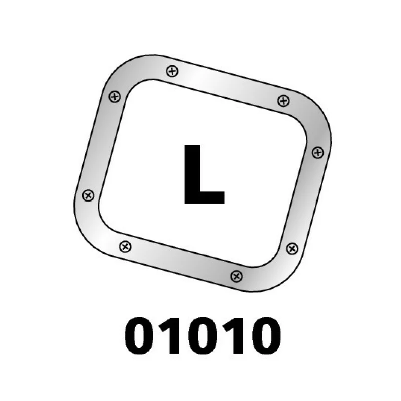 Ornament cromat din aluminiu pentru burduf schimbător auto, model L